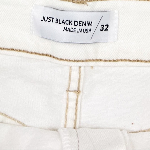 NWT Just Black High Rise Utility Cargo Shorts In Cream - Picture 5 of 8